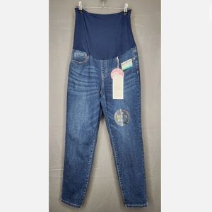 NWT Gemma Rae Belly Support Ankle Skinny Super Stretch Maternity Jeans XL